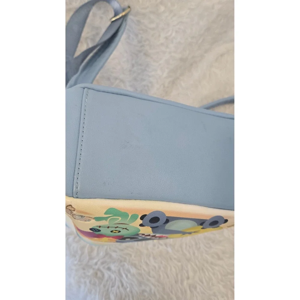 Loungefly Disney Lilo and Stitch Beach‎ Pineapple Mini Backpack Light Blue Bag